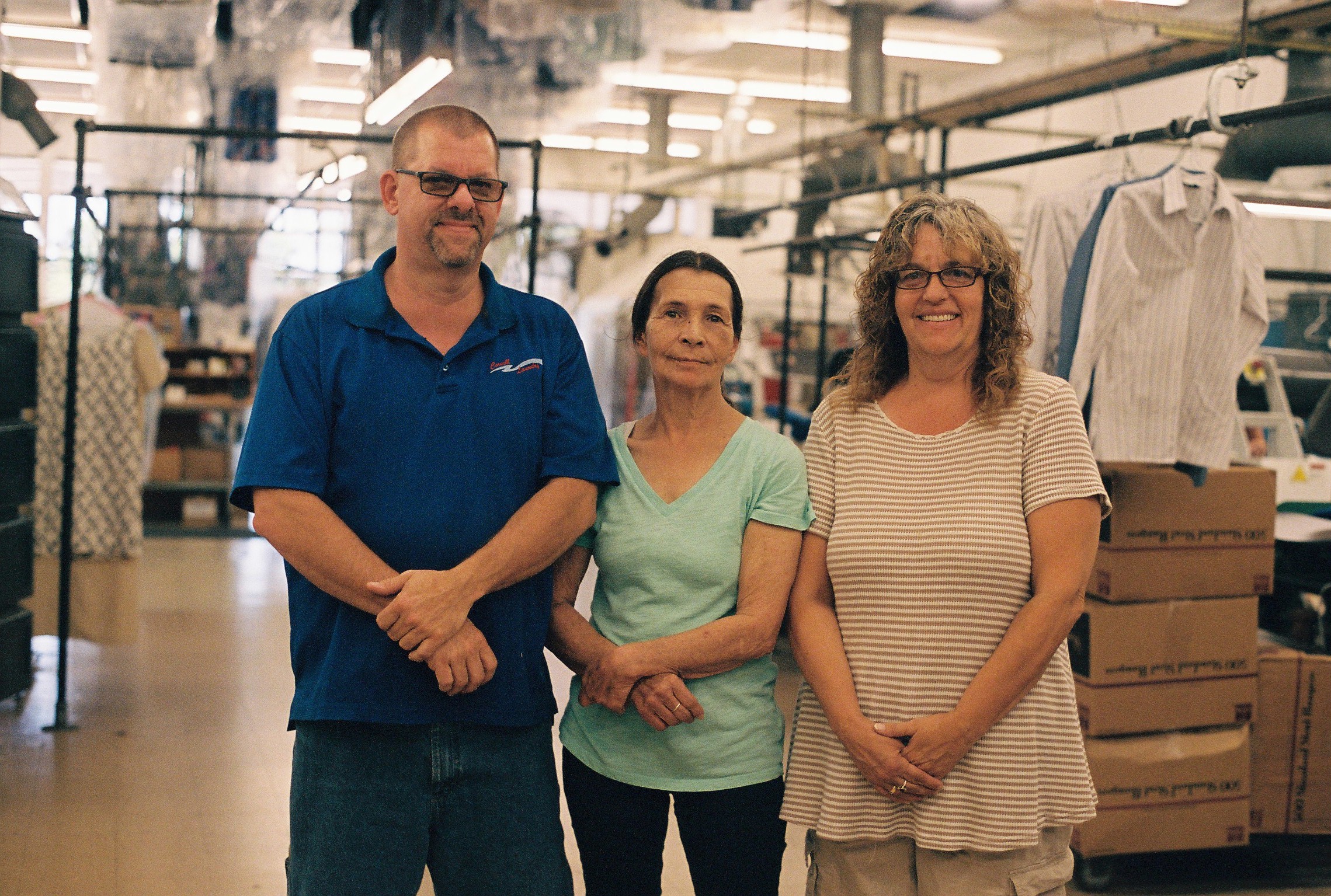 The three mall dry cleaners, Daniel, Tina and Debbie